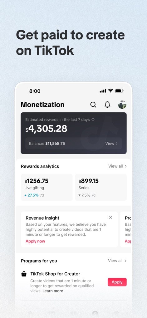TikTok Studio - Monétisation Optimisée
