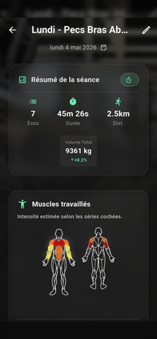 Sessio - Carnet de musculation Screenshot 3 of 6