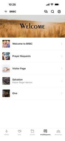 Barron Road Baptist Church iPhone screenshot