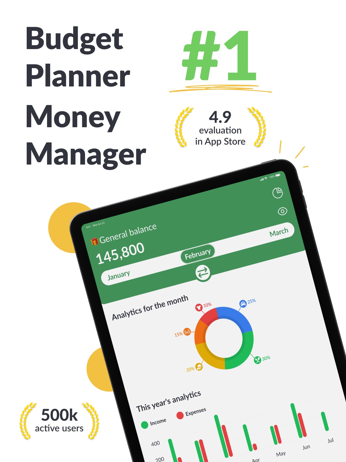 Hold: Budget & Finance Planner ipad screenshot 1