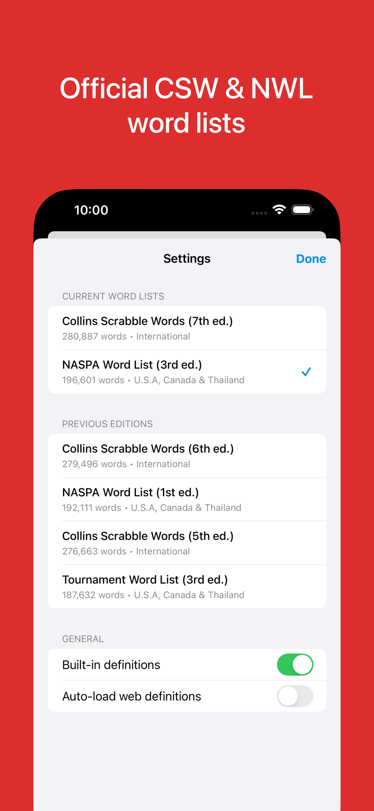 Word Checker for SCRABBLE