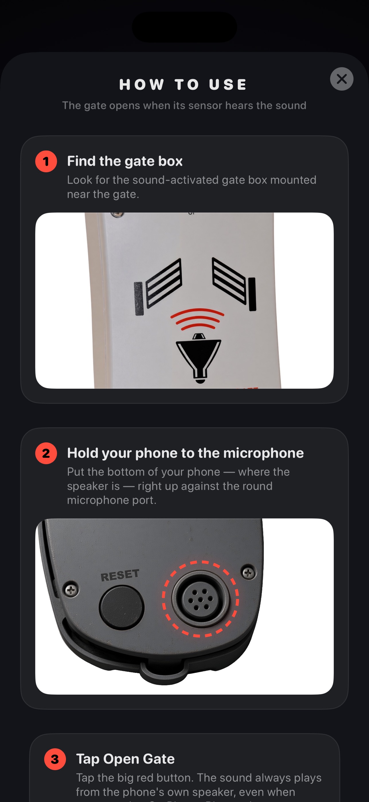 Screenshot 3 of Gate Pick: Gate Opener Remote