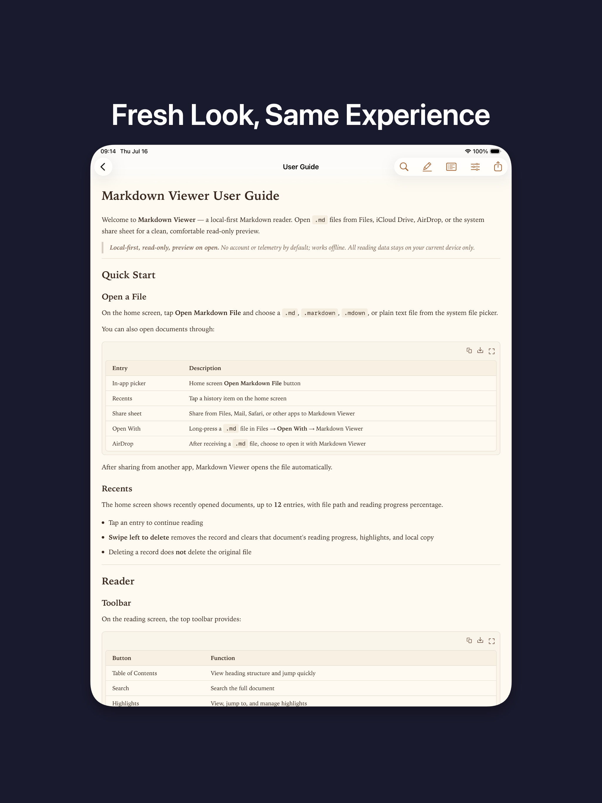Markdown Viewer - Clean Reader screenshot 6