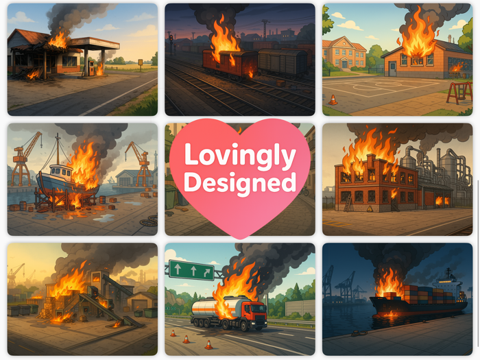 Firefighter Games  Stickers