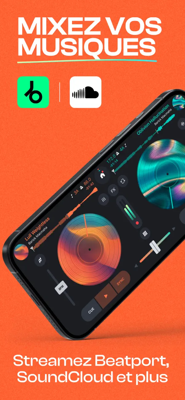 Screenshot #2 pour Cross DJ - Music Mixer App