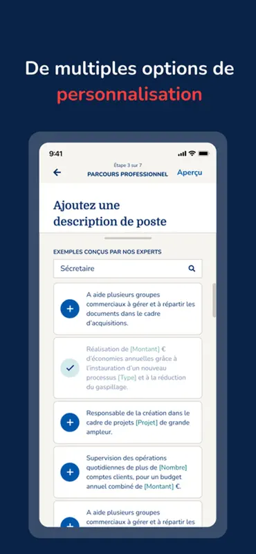 Mon CV Parfait : CV designer screenshot 5 of 8