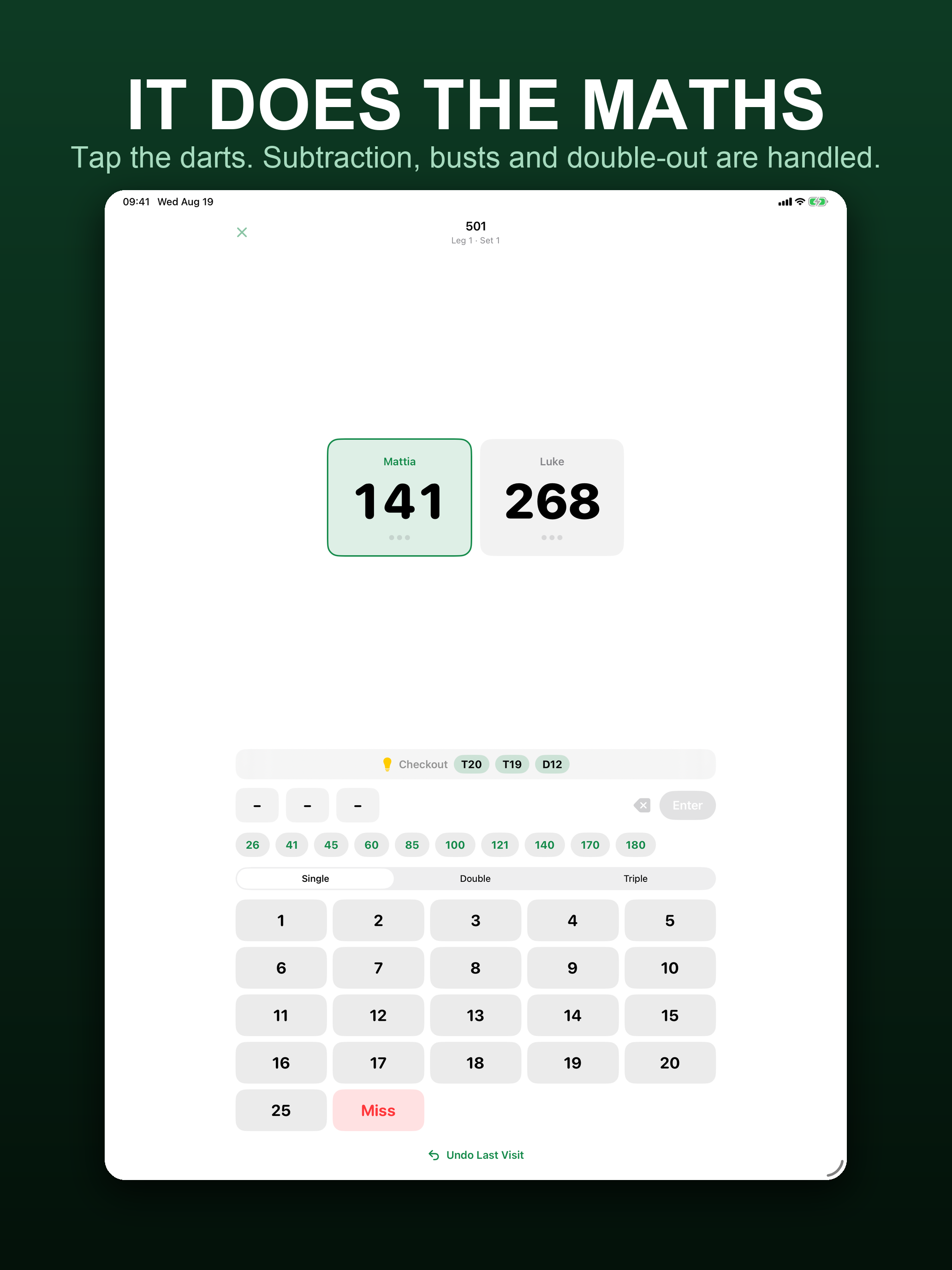 Darts Scoreboard: X01 Cricket screenshot 8