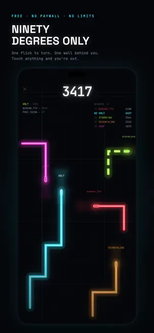 NINETY: Neon Line Rider screenshot 1
