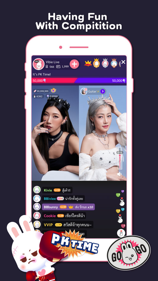 #6. Vibie - Live Streams Community (iOS) 由: Donuts Bangkok Co., Ltd.