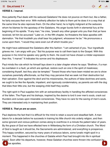 Luther’s Commentary: Galatians iPad screenshot