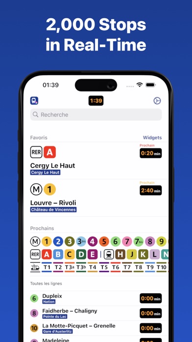 Paris Metro - Train Countdown Screenshot