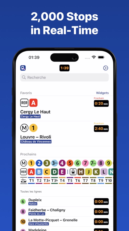 #2. Paris Metro - Train Countdown (iOS) 由: Tom Medioni