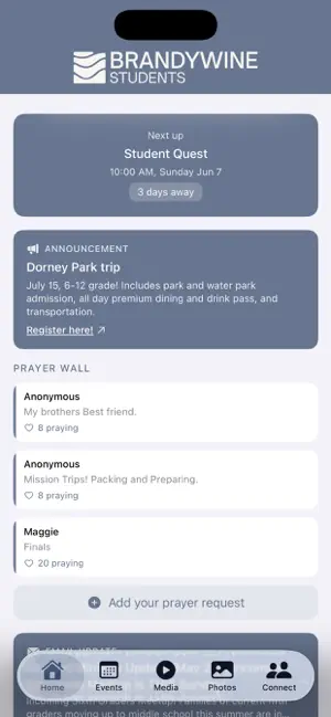 Brandywine Students App screenshot 1