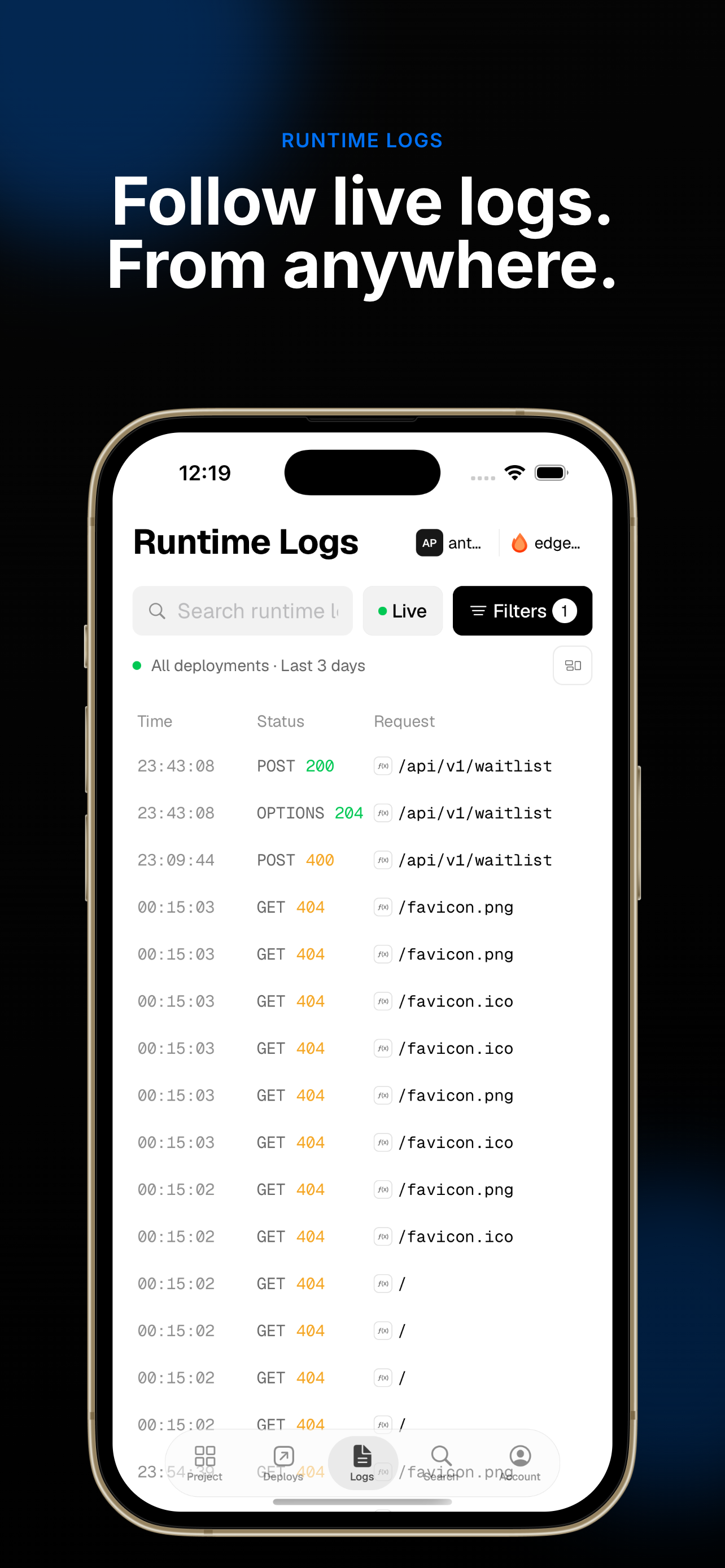 Edge for Vercel screenshot 4