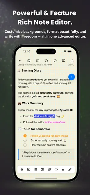 ZyNotes: Private Offline Notes screenshot 3