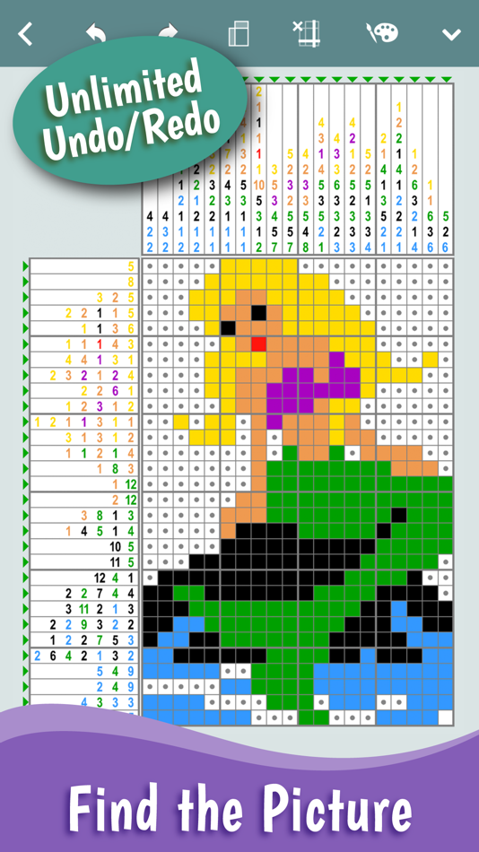 #3. Pic-a-Pix: Nonogram Color (iOS) Podle: Conceptis Ltd.