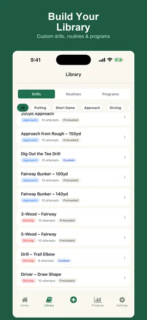 Divot: Custom Golf Drills screenshot 2