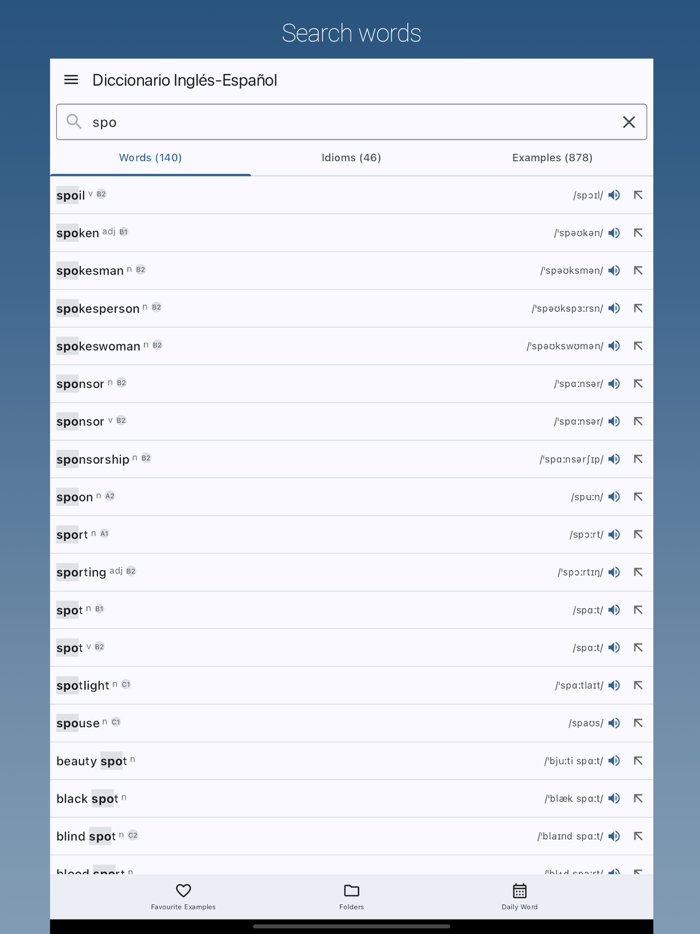English-Spanish Dictionary Pro