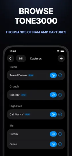 Screenshot von NAM Loader Pedal: AUv3 Plugin auf dem iPhone 2