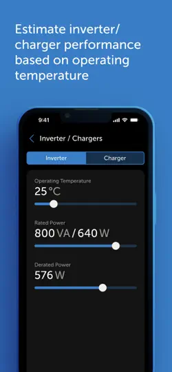 Captura de pantalla de Victron Toolkit en iPhone 6