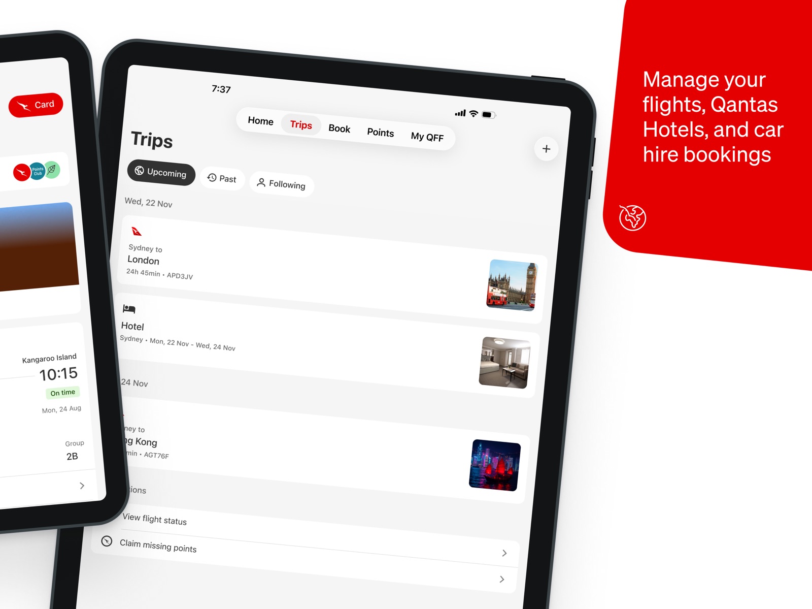 Qantas Airways ipad screenshot 3