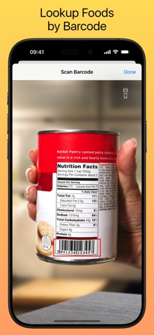 Nutrients & Calories iPhone screenshot