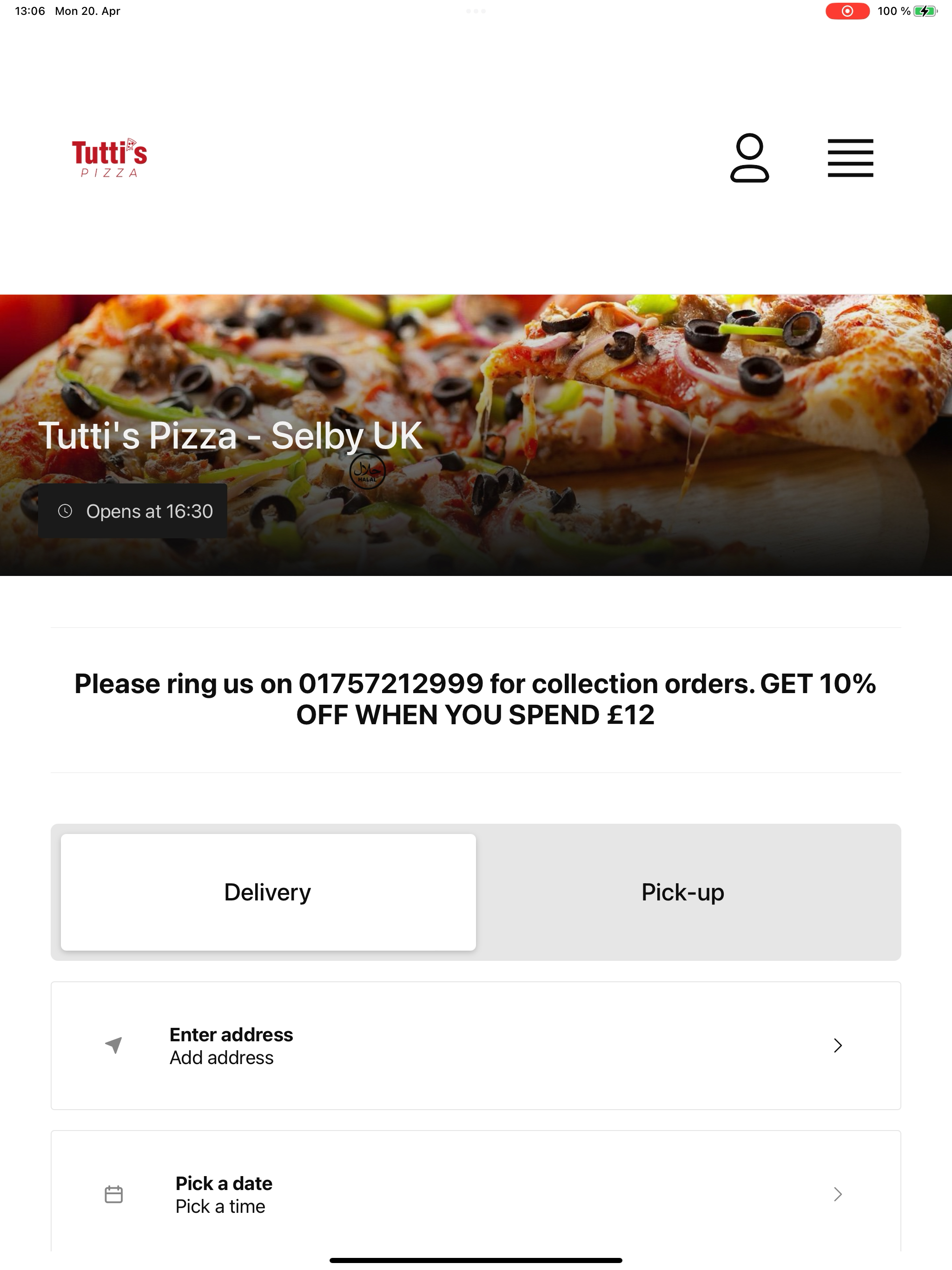 Tutti's Pizza UK screenshot 5
