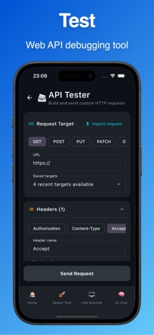 Network Analyzer - NetChat AI iPhone screenshot