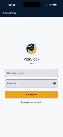 VidiClock Employee — Screenshot 1