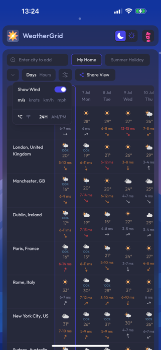 WeatherGrid Screenshot 3 of 7