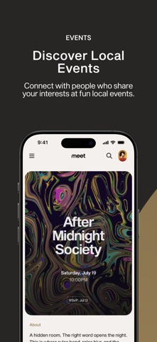 Meet - Connect in Real Life iPhone screenshot