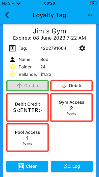 Loyalty Tag Screenshot