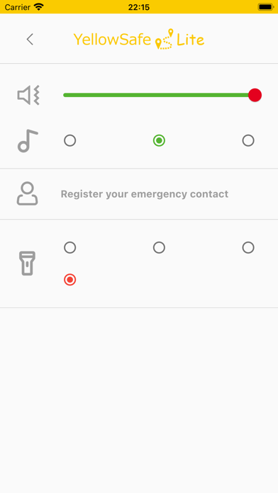 YellowSafe Lite -against crime Screenshot