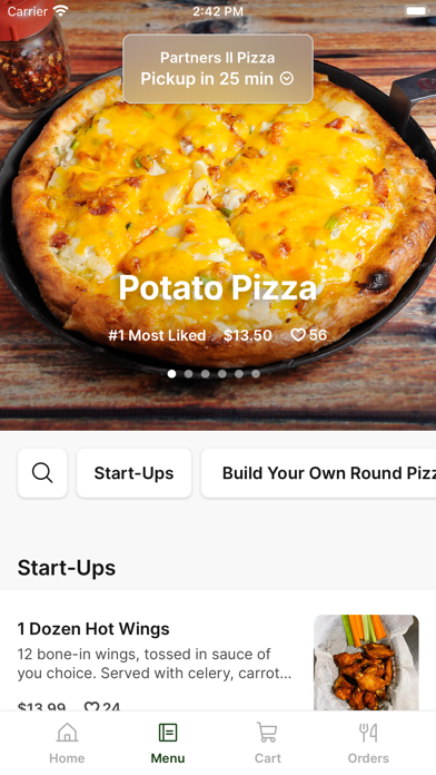 Partners II Pizza Fayetteville Screenshot