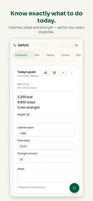 Deficit Weight Loss screenshot 1