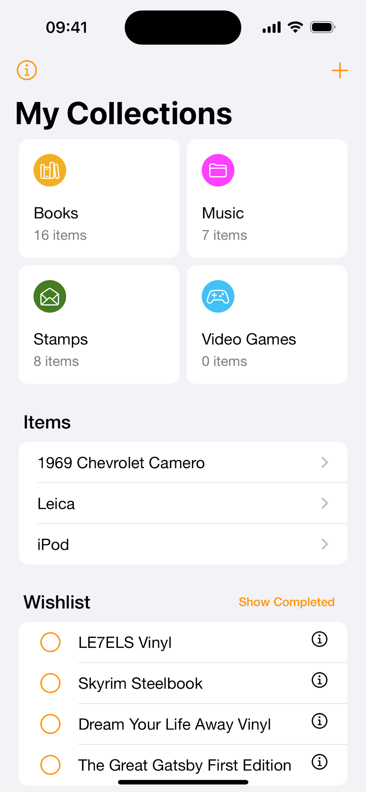 Collections — For Collectors