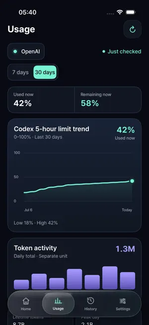 LimitPulse: AI Usage screenshot 2