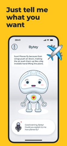 Bytey: AI robot for kids iPhone screenshot