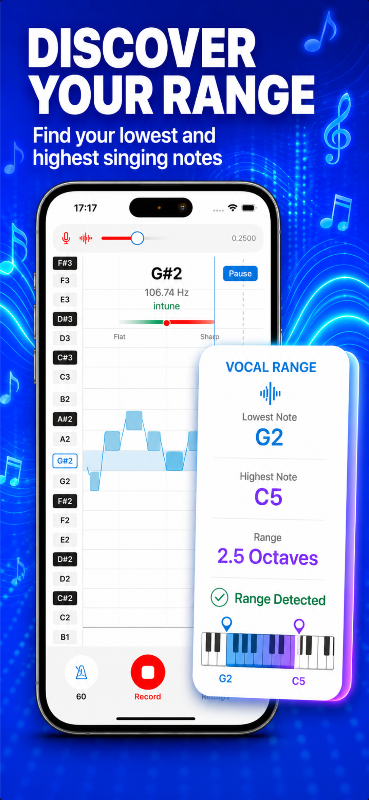 Vocal Pitch Monitor Track Note screenshot 4