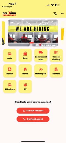 Del Toro Insurance iPhone screenshot