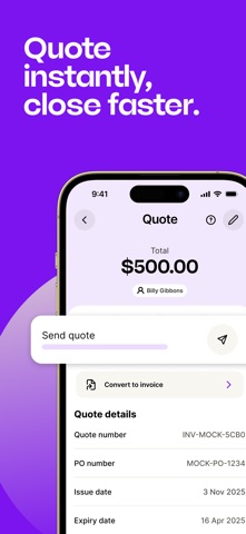 MYOB Assist: Invoice & Capture iPhone screenshot 1
