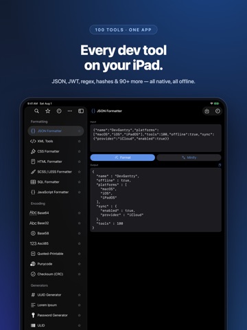 DevGantry iPad screenshot