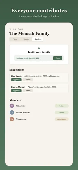 Heirloom Family Tree screenshot 2