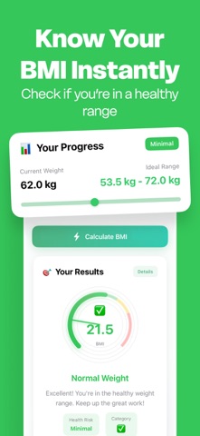 Weight Tracker: BMI & Goals Screenshot 3 of 5