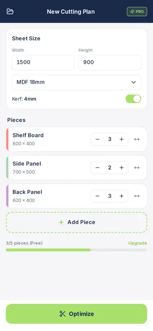 CutList: Panel Cutting Planner screenshot 2