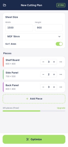 CutList: Panel Cutting Planner Screenshot 2 of 3