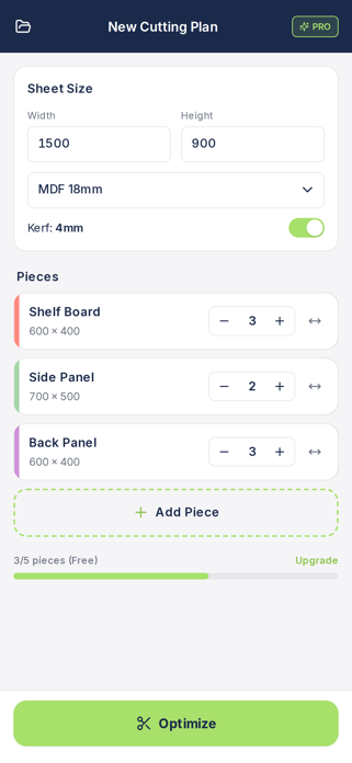 CutList: Panel Cutting Planner Screenshot 2 of 3