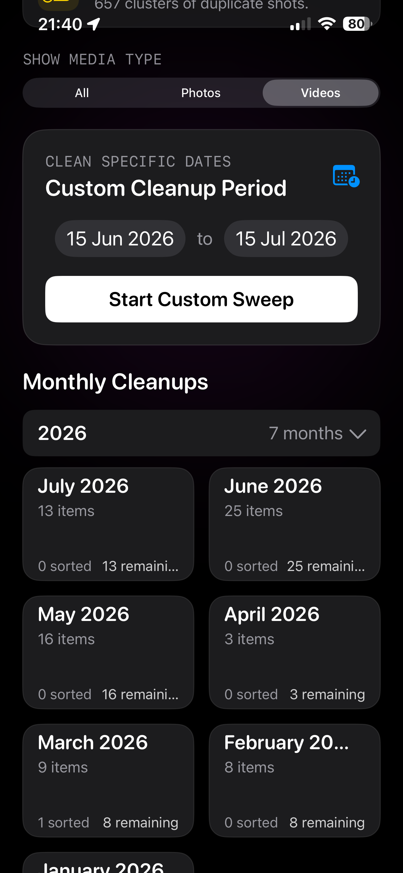 Sweep: Photo & Video Cleaner screenshot 8