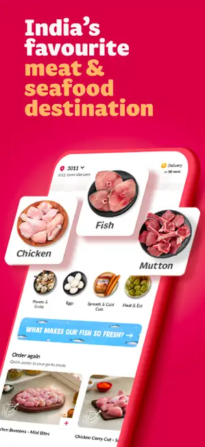 Licious - Chicken, Fish & Meat iPhone screenshot 1