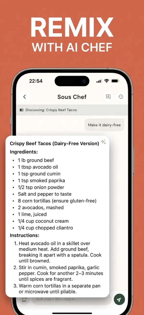 Screenshot #3 pour Chefsy: Recipe Saver